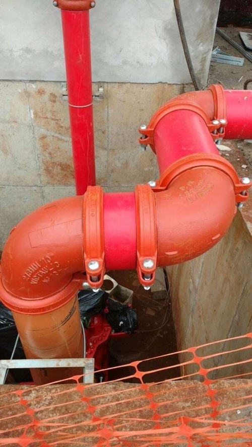 Instalação rede de hidrantes